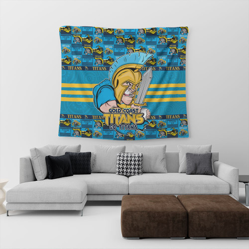 Gold Coast Titans Tapestry Champion’s Pride Comic Style